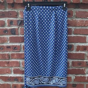 MK paisley wrap skirt